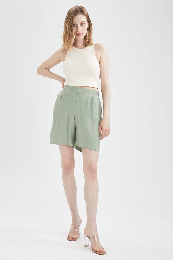 DEFACTO DEFACTO High Waisted Stretch Shorts With Pockets