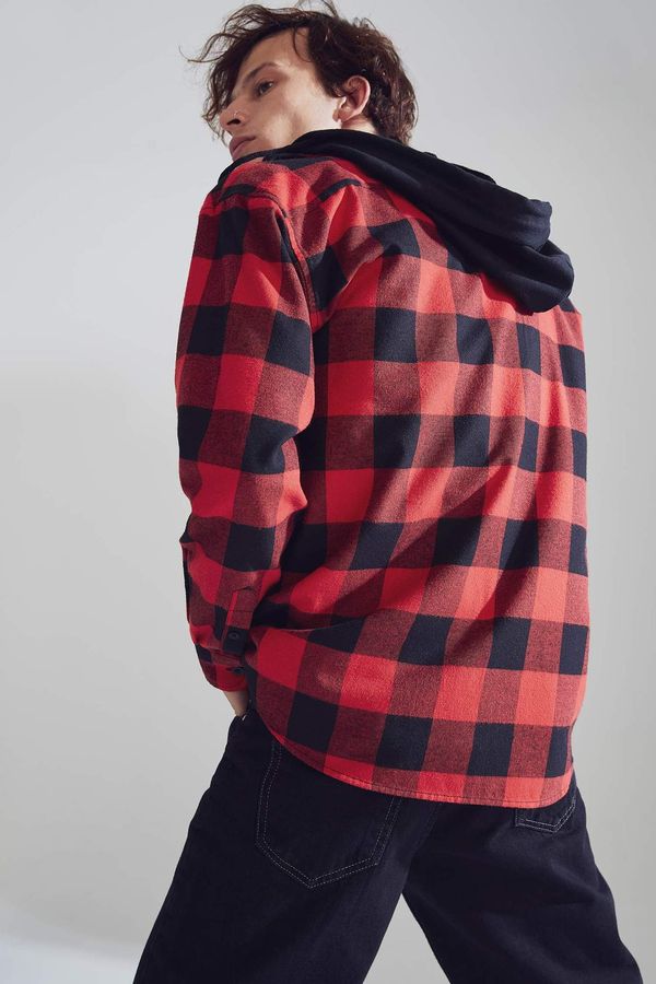 DEFACTO DEFACTO Oversize Fit Long-Sleeved Flannel Shirt