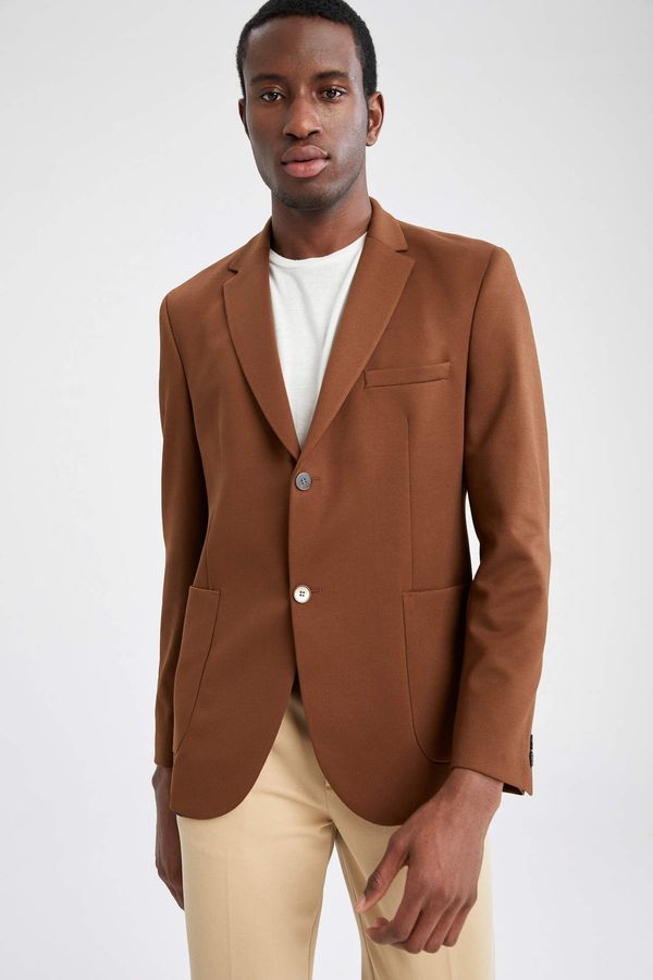 DEFACTO DEFACTO Slim Fit Long Sleeve Blazer Jacket