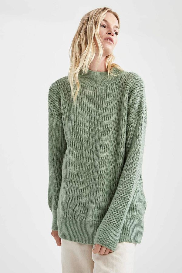 DEFACTO DEFACTO Turtleneck Long Sleeve Oversize Sweater