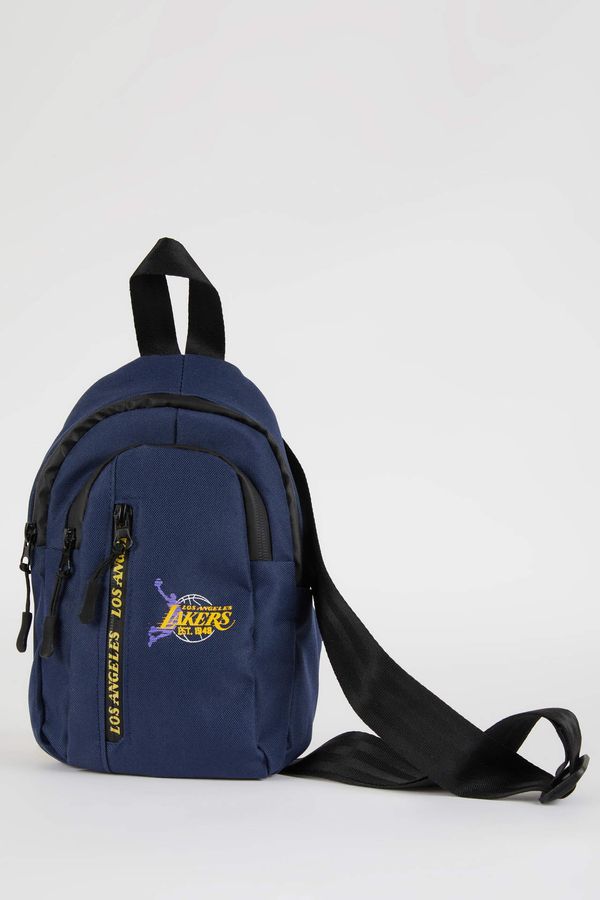 DEFACTO Men Defacto Fit NBA Los Angeles Lakers Licensed Waterproof Fabric Crossbody Bag