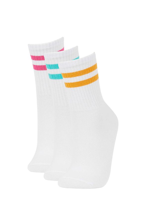 DEFACTO Women Defacto Fit 3 Pack Cotton Long Socks