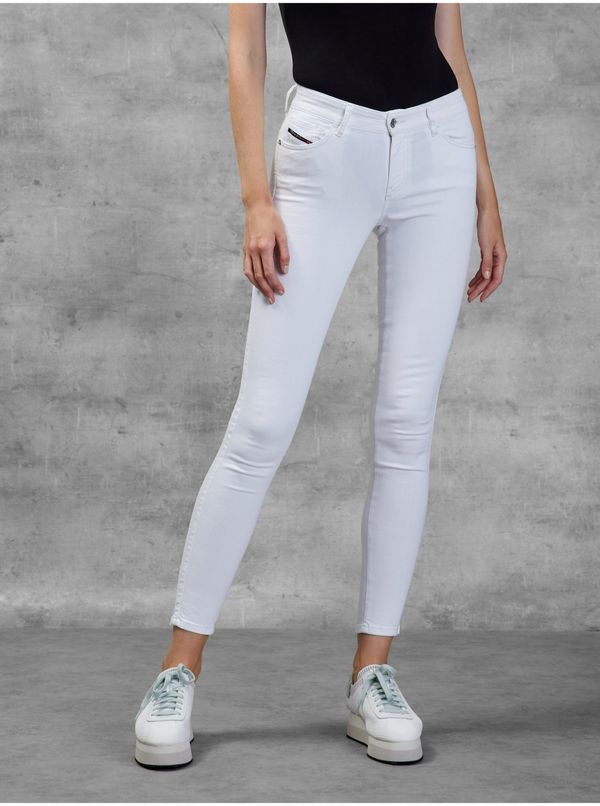 Diesel White Women's Shortened Skinny Fit Jeans Diesel - Women
