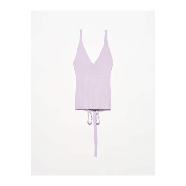 Dilvin Dilvin Women's Strap Tied Waist Athlete - Lilac