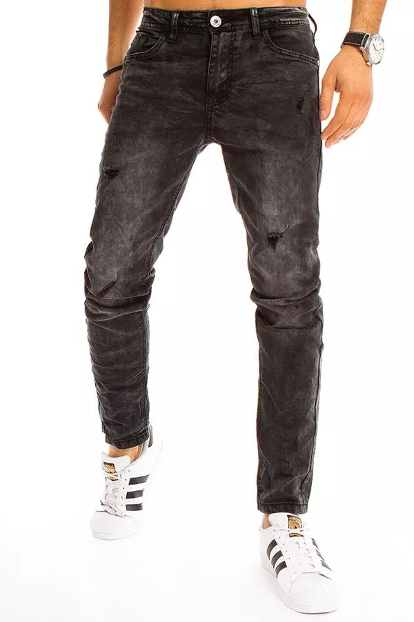 DStreet Czarne spodnie jeansowe męskie Dstreet UX3211