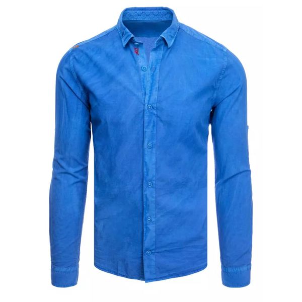 DStreet Men's blue shirt Dstreet DX2318