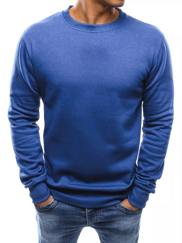 DStreet Men's plain blue sweatshirt Dstreet BX5104