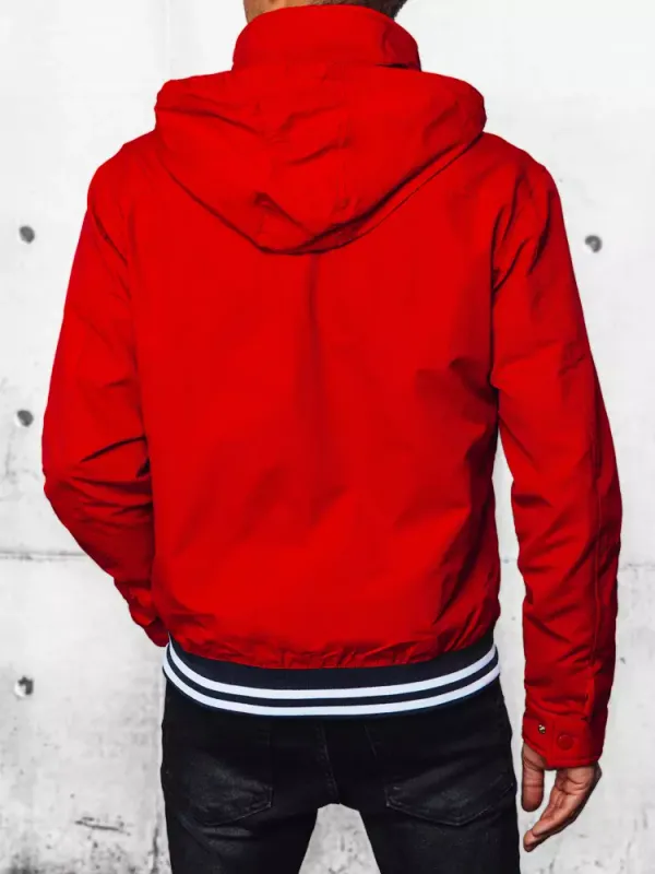 DStreet Men's transition jacket with hood red Dstreet