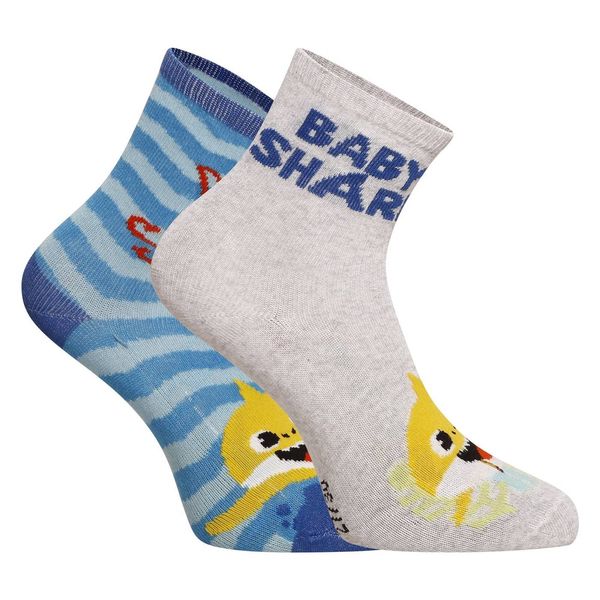 E plus M 2PACK children's socks E plus M Baby shark multicolored (52 34 012)