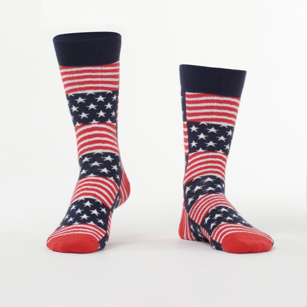 FASARDI Americké námořnictvo a červené pánské ponožky