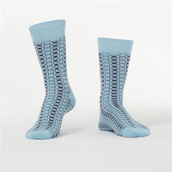 FASARDI Pánské ponožky s modrým vzorem