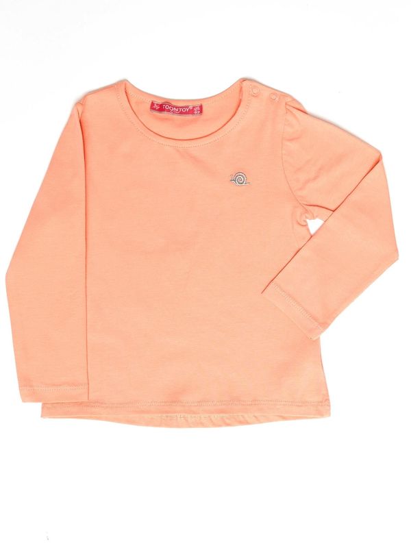 Fashionhunters Basic orange girl's blouse