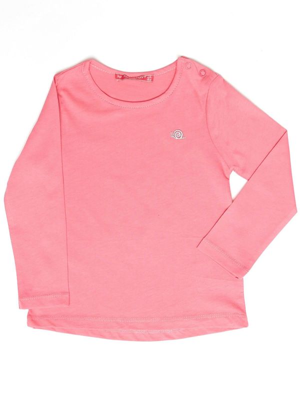 Fashionhunters Basic pink girl's blouse