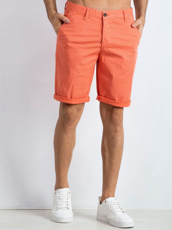 Fashionhunters Hamilton Orange Men's Shorts
