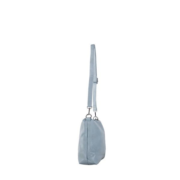 Fashionhunters Light blue roomy shoulder bag 2in1 made of eco leather