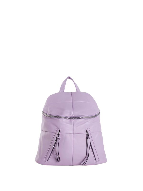 Fashionhunters Purple quilted backpack made of eco-leather