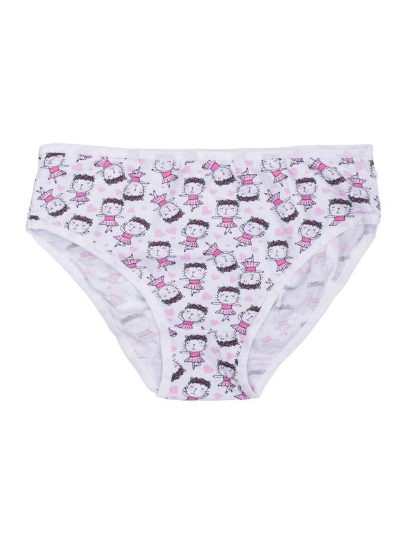 Fashionhunters White panties for a girl with prints