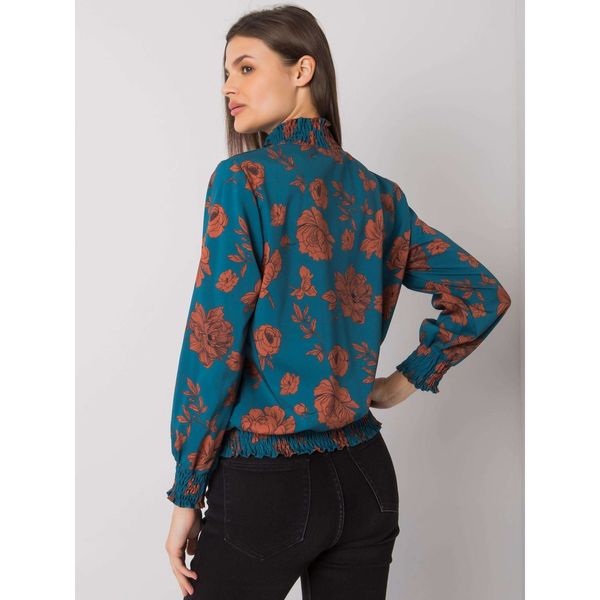 Fashionhunters Women's sea blouse with patterns