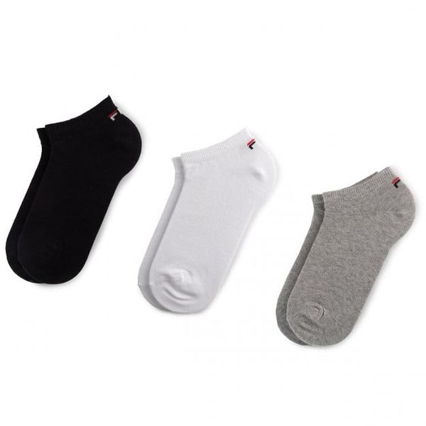 Fila Set of three pairs of socks in white, black and grey FILA