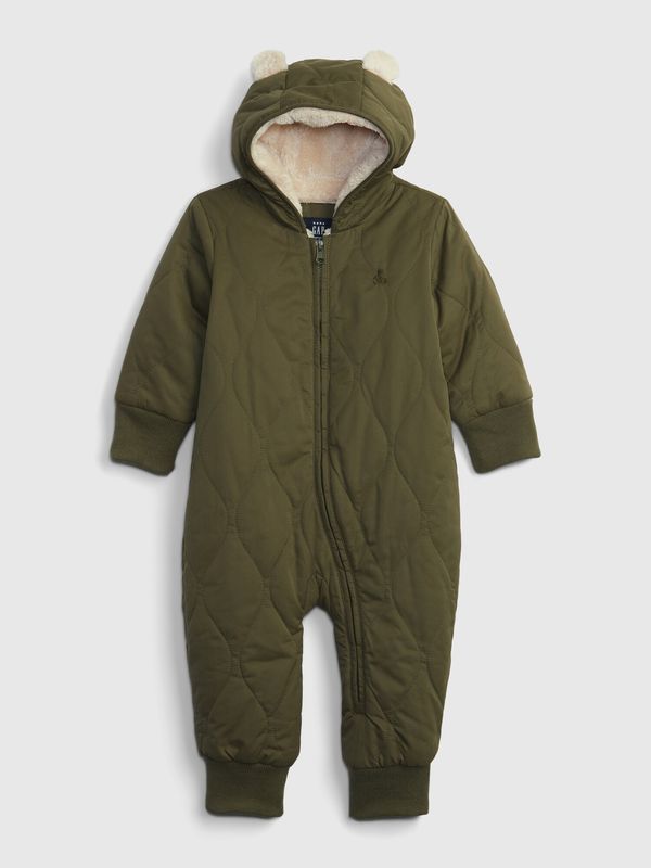 GAP GAP Baby jumpsuit with fur and hood - Boys