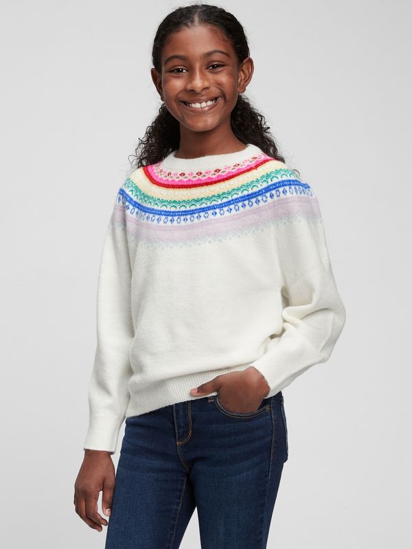 GAP GAP Children's sweater with colorful pattern - Girls