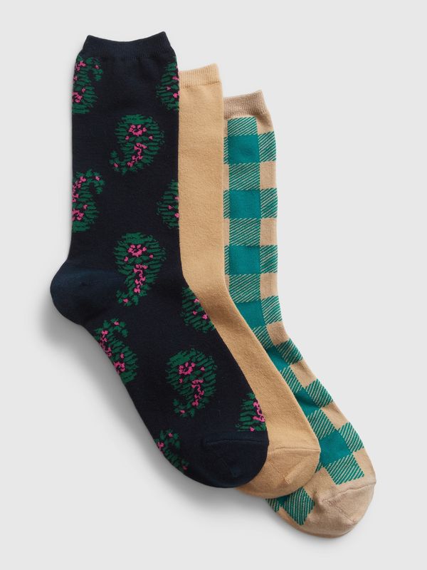 GAP GAP High patterned socks, 3 pairs - Women