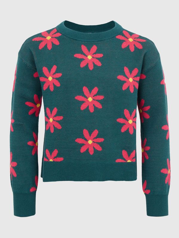GAP GAP Kids sweater pattern flowers - Girls