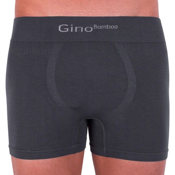 Gino Męskie bokserki Gino Bamboo Seamless Grey (54004)