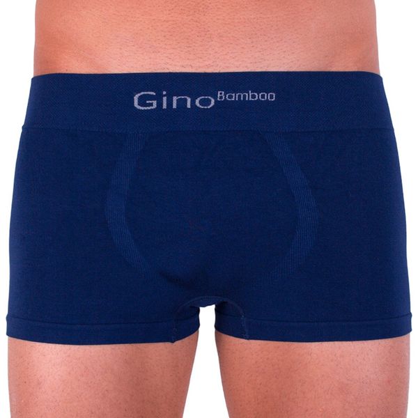 Gino Męskie bokserki Gino Bez szwu bambusowy niebieski (53004)