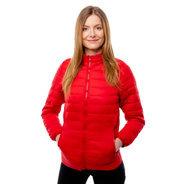 Glano Women's quilted jacket GLANO - red