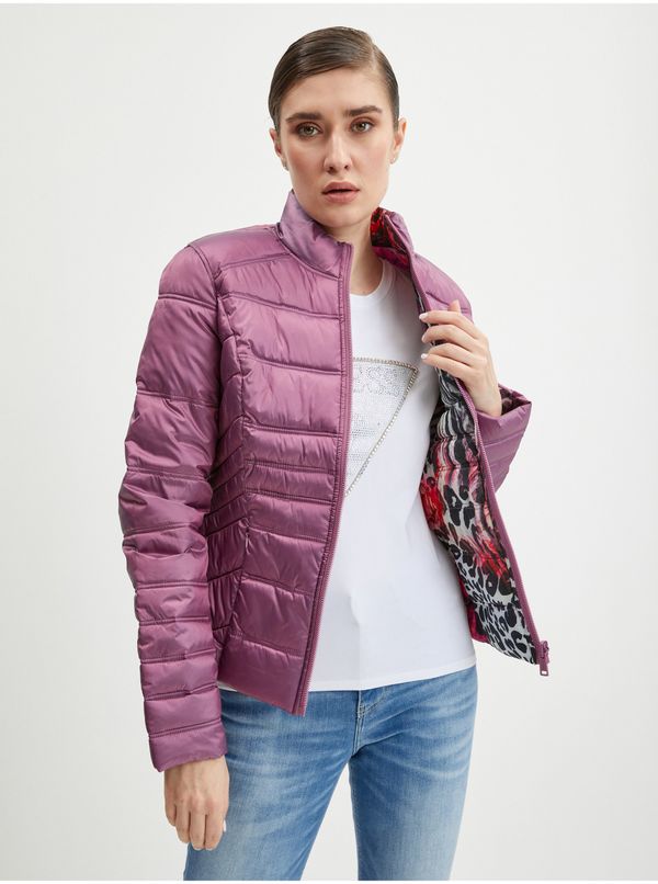 Guess Pink Ladies Reversible Quilted Jacket Guess Janis - Women