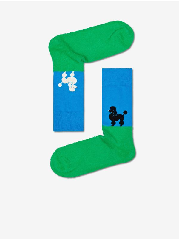 Happy Socks Blue-Green Patterned Socks Happy Socks Who Let The Dogs Out - Women