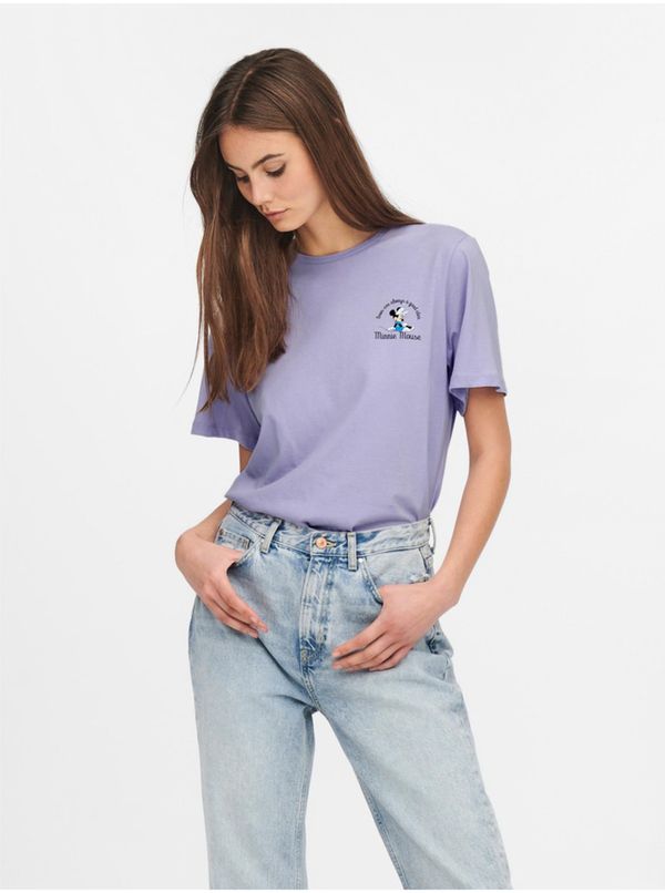 JDY Light purple T-shirt with print JDY Milly - Women