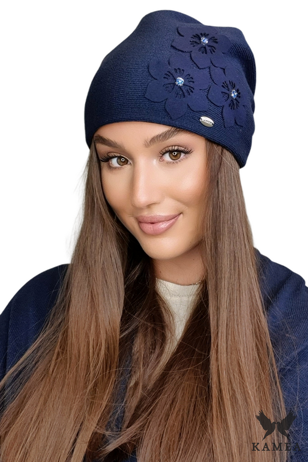 Kamea Kamea Woman's Hat K.22.034.12 Navy Blue
