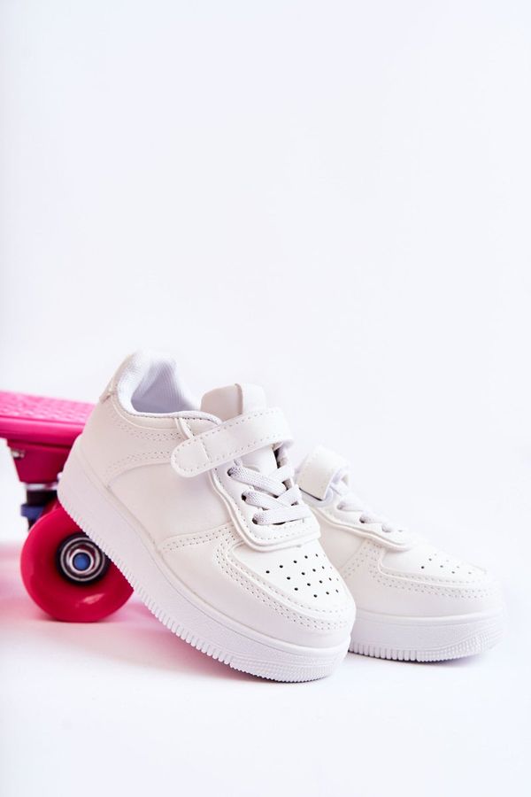 Kesi Children's sports shoes with Velcro White Elike
