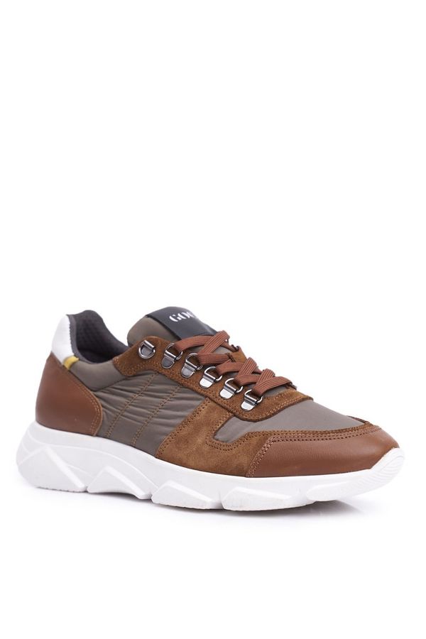 Kesi Men's Sport Shoes Leather Brown FF1N3021