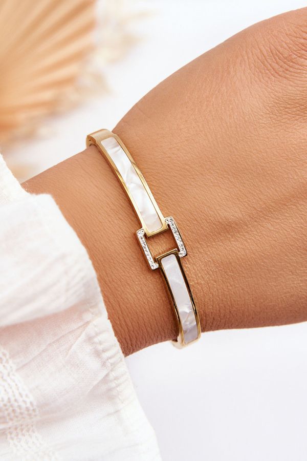 Kesi stainless steel bracelet Pearl Gold