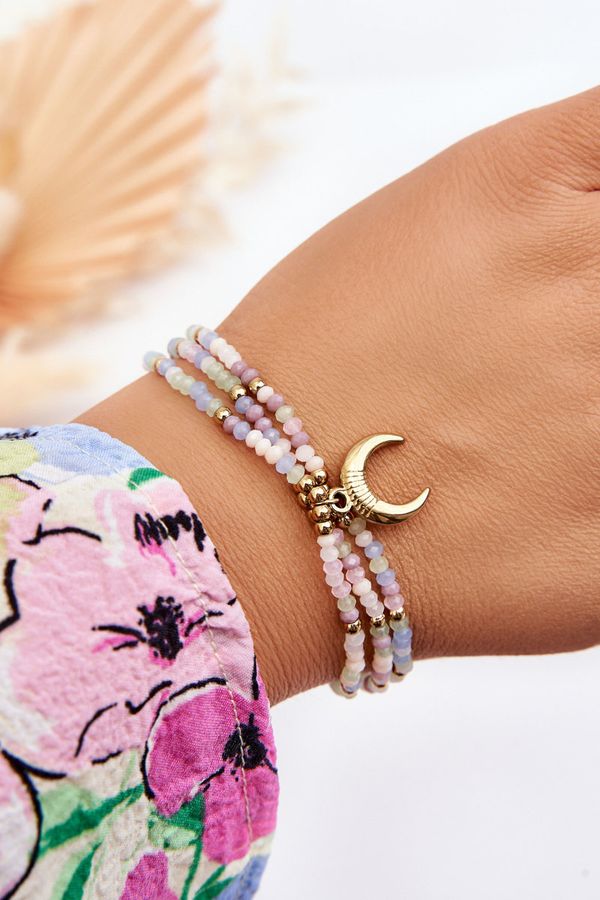 Kesi Women's Bracelet with Moon Motif Multicolor
