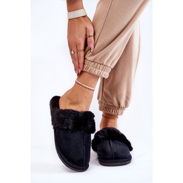 Kesi Women's Classic Slippers With Fur Black Lorines