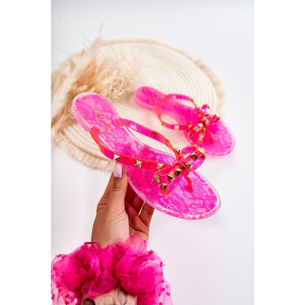 Kesi Women's Rubber Flip Flops Pink Monise