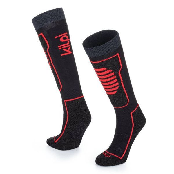 Kilpi Ski knee socks Kilpi ANXO-U black-red