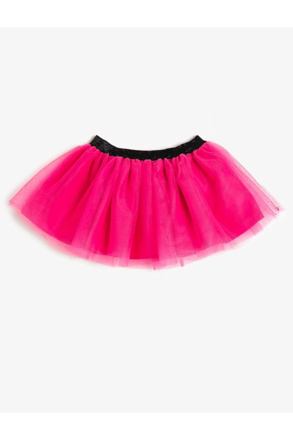 Koton Koton Baby Girl Różowy Tiul Spódnica Detail