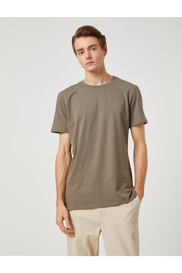 Koton Koton Basic T-Shirt Crew Neck Short Sleeve Cotton