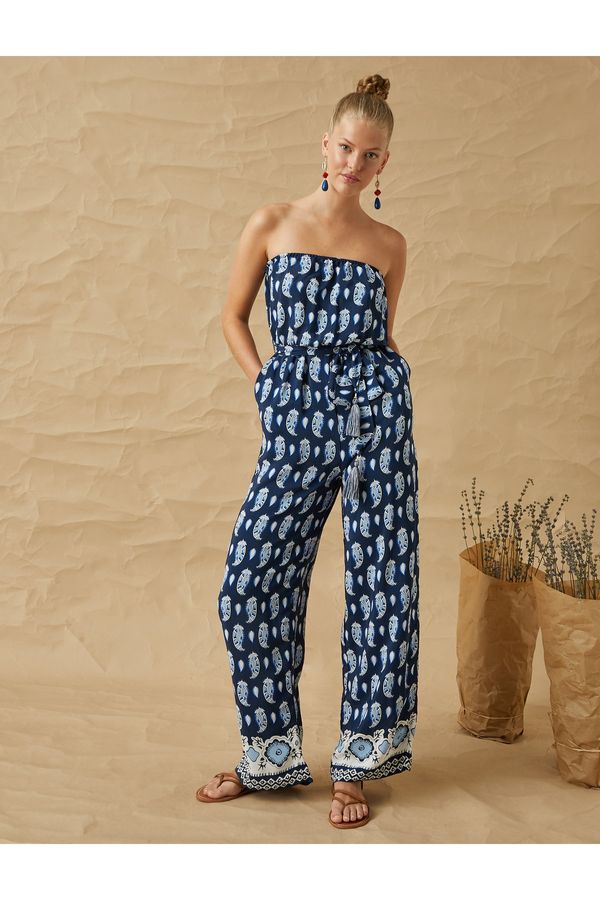 Koton Koton Jumpsuit - Navy blue - Fitted