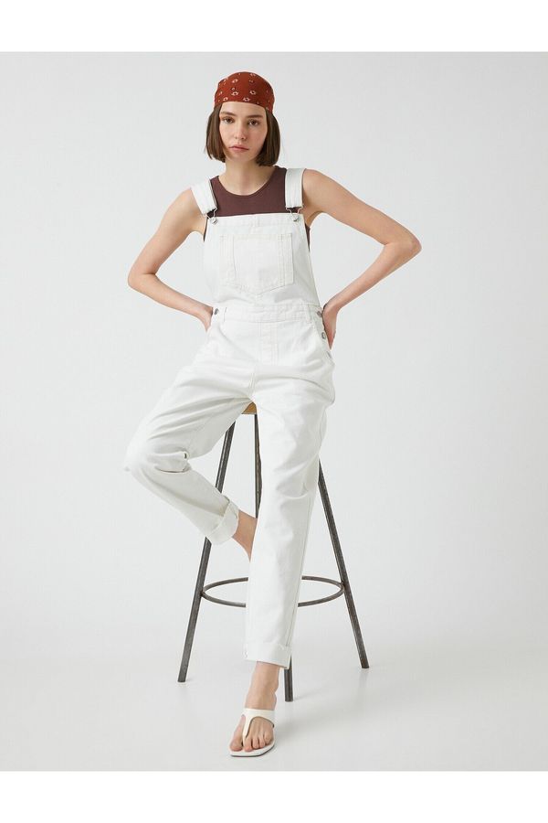 Koton Koton Jumpsuit - White - Regular fit
