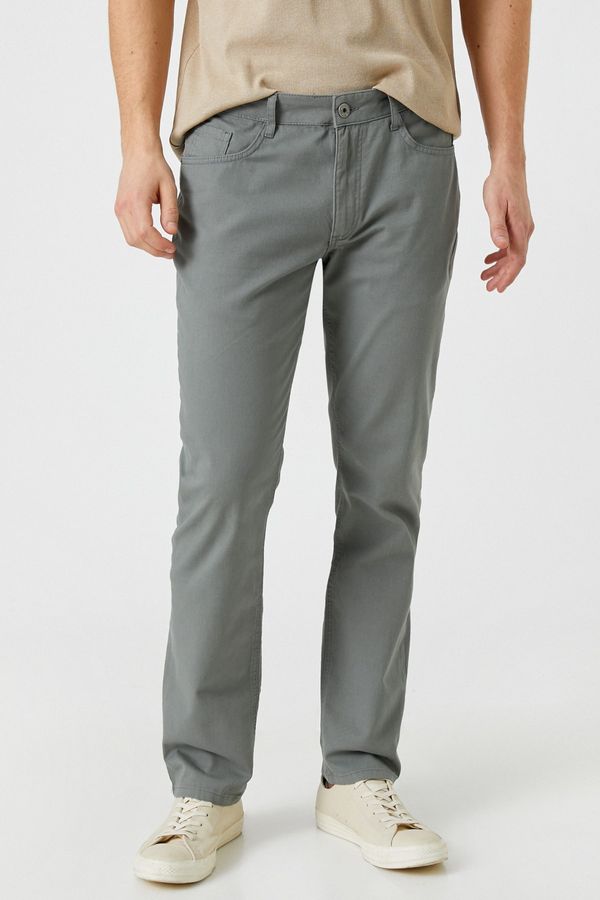 Koton Koton Pants - Gray - Straight