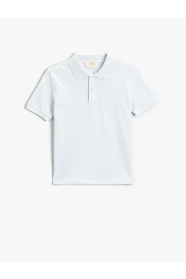 Koton Koton Polo T-shirt - White - Regular fit
