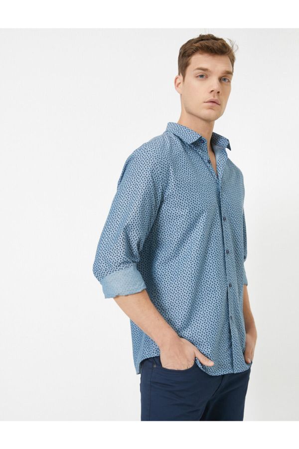 Koton Koton Shirt - Navy blue - Regular fit