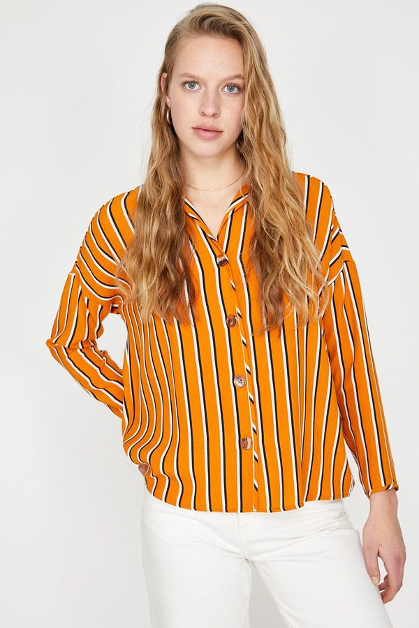 Koton Koton Shirt - Orange - Regular
