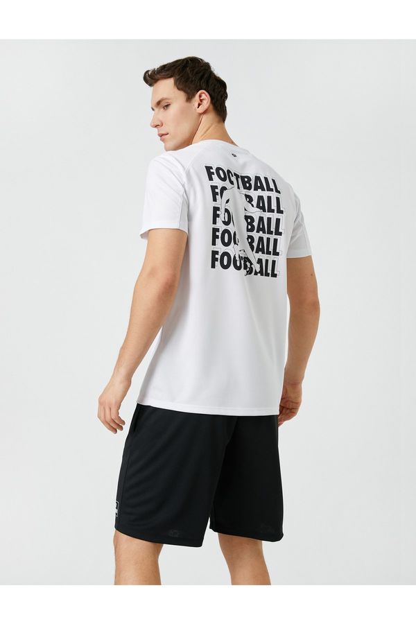 Koton Koton Sports T-Shirt Football Printed Short Sleeve Crew Neck